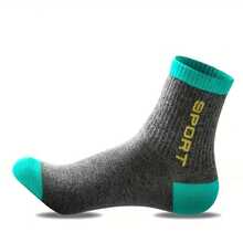 20 Pairs Men's Mid-Calf Socks - Green - View 5