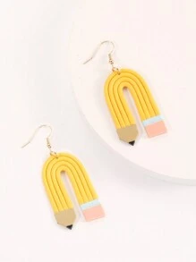 Pencil Drop Earrings - Multicolor - View 13