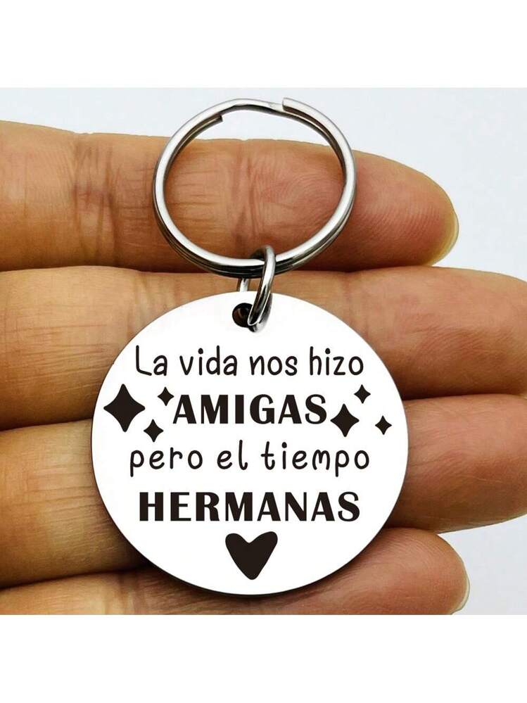 Portachiavi Personalizzato Per Amiche Del Cuore Con Frase In Italiano, Regalo Per Migliore Amica - Compleanno, Laurea, Natale - 3