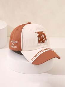 1 Pc Children's Baseball Hat Street Dance Baseball Hat Embroidered D-Letter Colored Baseball Cap