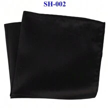 1pc Men's Solid Color Silk Pocket Square/Handkerchief For Weddings, Parties And Formal Events, 30x30cm - Multicolor - View 14