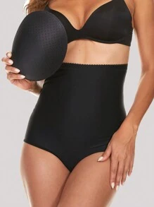 1pc Women's High-Waist Removable Padded Hip Lifter Triangle Waist Slimming Underwear Shapewear Bottom Perfect For Casual, Home, Work, And Party