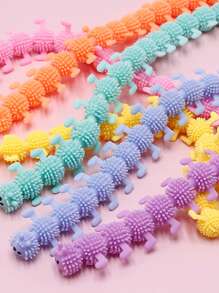 10pcs Random Color Caterpillar Fidget Toys - Anxiety Relief And Sensory Stimulation - Perfect For Parties, Festivals, And Holiday Decor - Multicolor - View 5