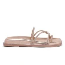 Women Flat Sandals - 乾枯玫瑰色 - 查看 4