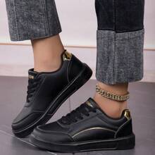 Giày thể thao nữ thời trang Giày thể thao thường ngày Giày thoải mái - màu đen - Xem 5