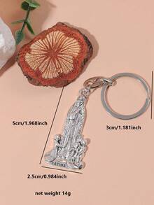 1pc Vintage St. Michael & Pendant For Diy Keychain, Purse Charm, Unique Fashion Jewelry - Zinc Alloy Jewelry Pendant - View 5