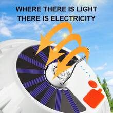 Outdoor Solar Powered Ufo Shaped Camping Light With Usb Charging, Suitable For Home Emergency Lighting, Night Market & Street Vendor Illumination - White - View 6