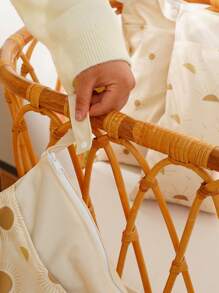 1入布尿布濕乾袋,防水可重複使用,帶兩個拉鍊口袋,旅行海灘泳池托兒所用於放置骯髒的嬰兒物品瑜伽健身房袋適用於泳衣或濕衣服 - 彩色 - 查看 4