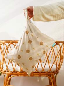 1入布尿布濕乾袋,防水可重複使用,帶兩個拉鍊口袋,旅行海灘泳池托兒所用於放置骯髒的嬰兒物品瑜伽健身房袋適用於泳衣或濕衣服 - 彩色 - 查看 3