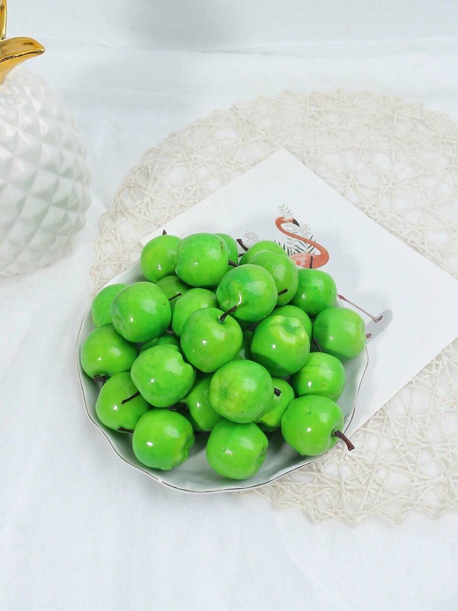 10pcs Artificial Green Apple - Green Apple - View 1