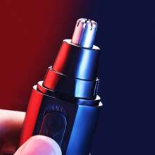 Men's Nose Hair Trimmer, Battery Powered, Painless Hair Removal, Fully Water Washable - Black - View 4