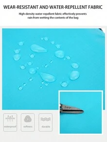 1 件户外防水可折叠背包，便携式露营徒步旅行休闲运动背包 - 綠色 - 查看 3