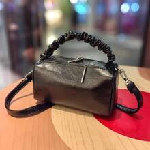 New Style Pillow Shaped Women's Bag High Capacity Soft Cigarette Case Bag Small Shoulder Bag Handbag Crossbody Bag With Unique Design - Black - View 6