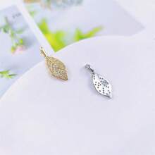 新鮮時尚的鍍金枝葉項鍊,配以簡約的ins風短鎖骨鏈,百搭配飾 - 金色 - 查看 3