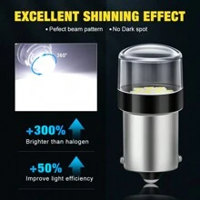 S&D 2 Miếng Ô tô/xe hơi Led P21W 1156 BA15S 1157 BAY15D Xoay Tín hiệu Bóng đèn Tự động Đảo ngược Đèn 12V 6000K Trắng Đỏ  Vàng - Đỏ - Xem 3