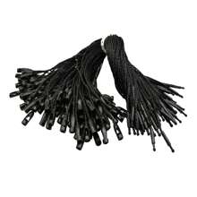100 chiếc móc khóa nhãn đen/trắng, dây treo thẻ, khóa dây quà tặng, kẹp vòng, kẹp móc, lắp đặt nhanh tiện lợi cho thẻ quần áo, thẻ giá bán lẻ, khóa dây giày, thẻ hành lý, đồ thủ công DIY - màu đen - Xem 1