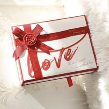 1個書形抽屜愛心卡珠寶禮品盒,適合情人節禮物 - 書型首飾禮盒 - 查看 2