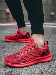 MDSNEC-CON 男士戶外休閒運動鞋,舒適透氣 - 紅色 - 查看 4
