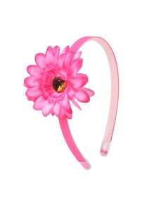 1pc Child Hair Accessory Chrysanthemum Shaped Headband For Festive Occasions - Red - View 1