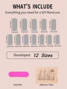 24入組女孩用壓克力材質棺材形白色法式指甲,冠冕、心形和蝴蝶結裝飾,是情人節禮物的不二之選。附1入甲片和1入果凍膠 - 粉色 - 查看 6