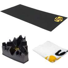 Saris Bike Trainer Accessory Kit With Bike Trainer Mat, Climbing Riser Block & Towel - Black - Scan The QR Code To Confirm Compatibility - 黑色 - 查看 2