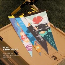 1入營地露營三角旗裝飾,適用於帳篷和營地 - 帳篷火堆 - 查看 9