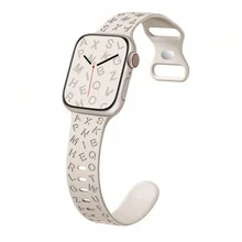 Sport Silicone Alphabet Strap Universal Watch Band [New Version] Compatible With Apple Watch S1-S9 - 42/44/45(L) - View 15