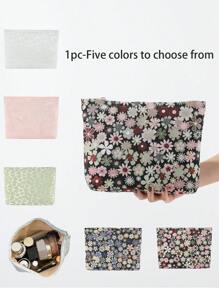 1入組,travelwant拉鍊化妝包,印花化妝包,旅行盥洗用品收納袋,大容量帆布化妝包,女孩男孩禮物攜帶型筆袋