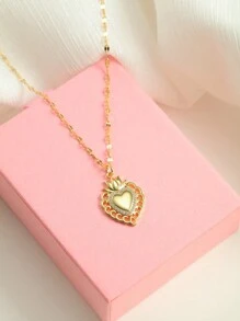 Simple Elegant Love Pendant Necklace Valentine's Day Gift To His Girlfriend,Mom,Mother,Mother's Day,Gift