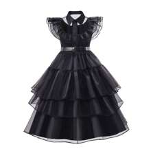 Wednesday Addams Dress Halloween Costumes - 中碼120-130cm XL3754 - 查看 1