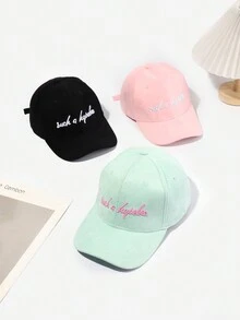 1pc Unisex Embroidered Baseball Cap For Outdoor Activities, Hip Hop Style Sun Hat - Multicolor - View 1