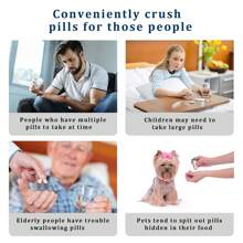 Multifunctional Electric Pill Crusher Grinder- Grind The Medicine And Vitamin Or Coffee Beans Tablets Of Different Sizes Into Fine Powder-Grinder For Feeding Tubes Or Pets (Black) - Purple - View 4