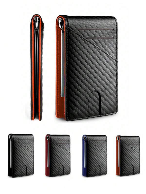 HOVI'S Cartera de fibra de carbono para hombre, cartera Airtag, cartera negra de lujo, ligera, portátil, para tarjetas de identificación, para trabajadores de cuello blanco, para vacaciones, para aniversario, para regalo de cumpleaños, accesorios de regalo, regalo presente, tarjetero, tarjetero, cartera, tarjetero de visita, tarjetero de crédito para hombre, minicartera, tarjetero, cartera RFID