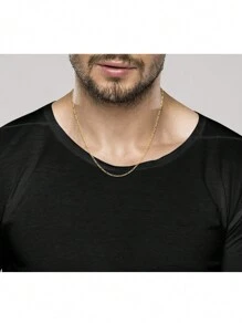 FOREVER QUEEN 925 純銀義大利實心費加羅鏈項鍊附贈禮盒男女款 - 金色 - 查看 7