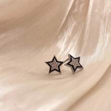 新品到貨Ins風格小巧優雅多才的蝴蝶結耳環，具有復古時尚風格，925銀針 - 蝴蝶結[銀色] - 查看 9