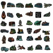 50入組霓虹繪畫防水diy創意貼紙玩具,適用於筆記型電腦、桌上型電腦、手機、平板電腦、吉他、杯子、旅行包、摩托車、汽車裝飾貼紙,是完美的禮物 - 彩色 - 查看 11