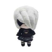 Nier Automata 2b Anime Plush Toy Plush Toy Soft Stuffed Animals Soft Plush Gifts Doll Birthday - Black and White - View 1