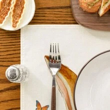 兔子兔子胡蘿蔔復活節快樂餐墊春夏季節性桌墊適合派對廚房餐飲裝飾 - 米色花草兔子胡蘿蔔 - 查看 6