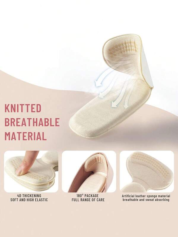 1 Pairs Heel Grips Liner Cushions Inserts For Loose Shoes, Heel Pads