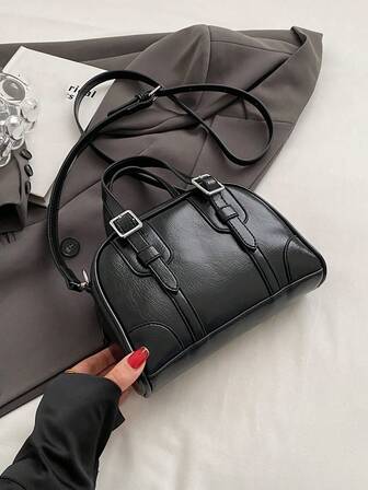 1 件 (8.2 英寸 * 5.5 英寸 * 2.3 英寸) PU 皮革单肩包、斜挎包、手提包、时尚、防刮、小巧可爱、适合女性日常使用、约会、可调节肩带、优雅休闲