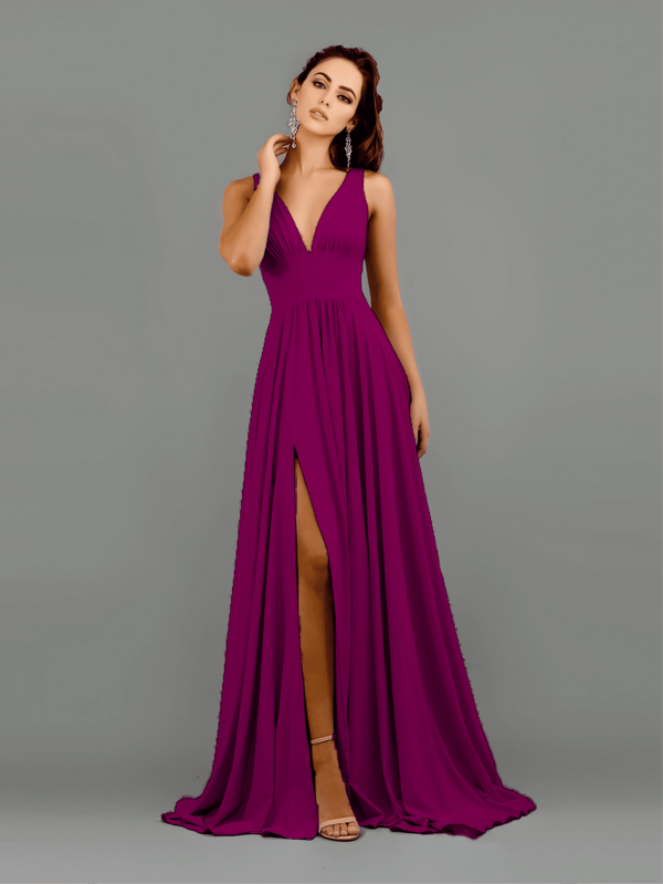 Vestido elegante largo sexy ajustado