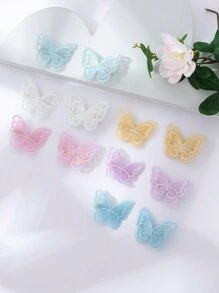 12 cái Hình bướm Kẹp tóc Đối với Trẻ em - Nhiều màu - Xem 2