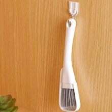 1pc Random Flat Head Crevice Brush, Window Groove Cleaning Brush, Multifunctional Long Handle Brush For Blind Spot Cleaner - Multicolor - View 4