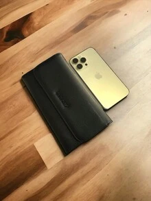 Cartera de mano de lujo, elegante para mujer ejecutiva de material premium estilo italiano - Negro - Ver 4