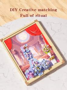 1set 400+Pcs Dream Dress Costume Photo Frame Building Set, Creative Photo Frame Building Block Toys,Home Decor,Gift For Valentine's Day Mother's Day,Kid&Adult(Compatible With  Set) - Dress - View 5