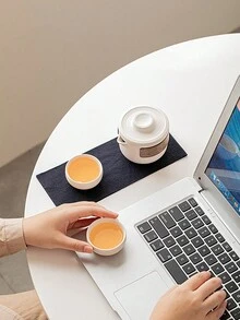 1pc  Travel Portable Glass Tea Set High Temperature Resistant Tea Cup Set With Carring Cases Hot Travel Essential Tea Set Accessories - Multicolor - View 11