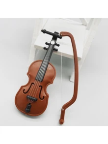 Dollhouse Miniature Toy Scene Shooting Model House Accessories Imitated Violin Decorative Ornaments Gift - Multicolor - View 4