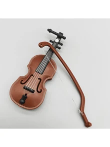 Dollhouse Miniature Toy Scene Shooting Model House Accessories Imitated Violin Decorative Ornaments Gift - Multicolor - View 2
