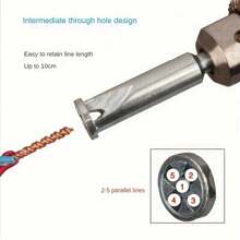 1支全自動剝線器和扭線器,電線連接器接線端子塊,通用型,扭線工具 - 銀色 - 查看 2