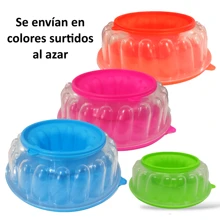 Moldes Para Gelatina Flan Reposteria 777ml Chico Paquete 3 Piezas - Multicolor - Ver 5